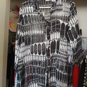 Black & White button up shirt